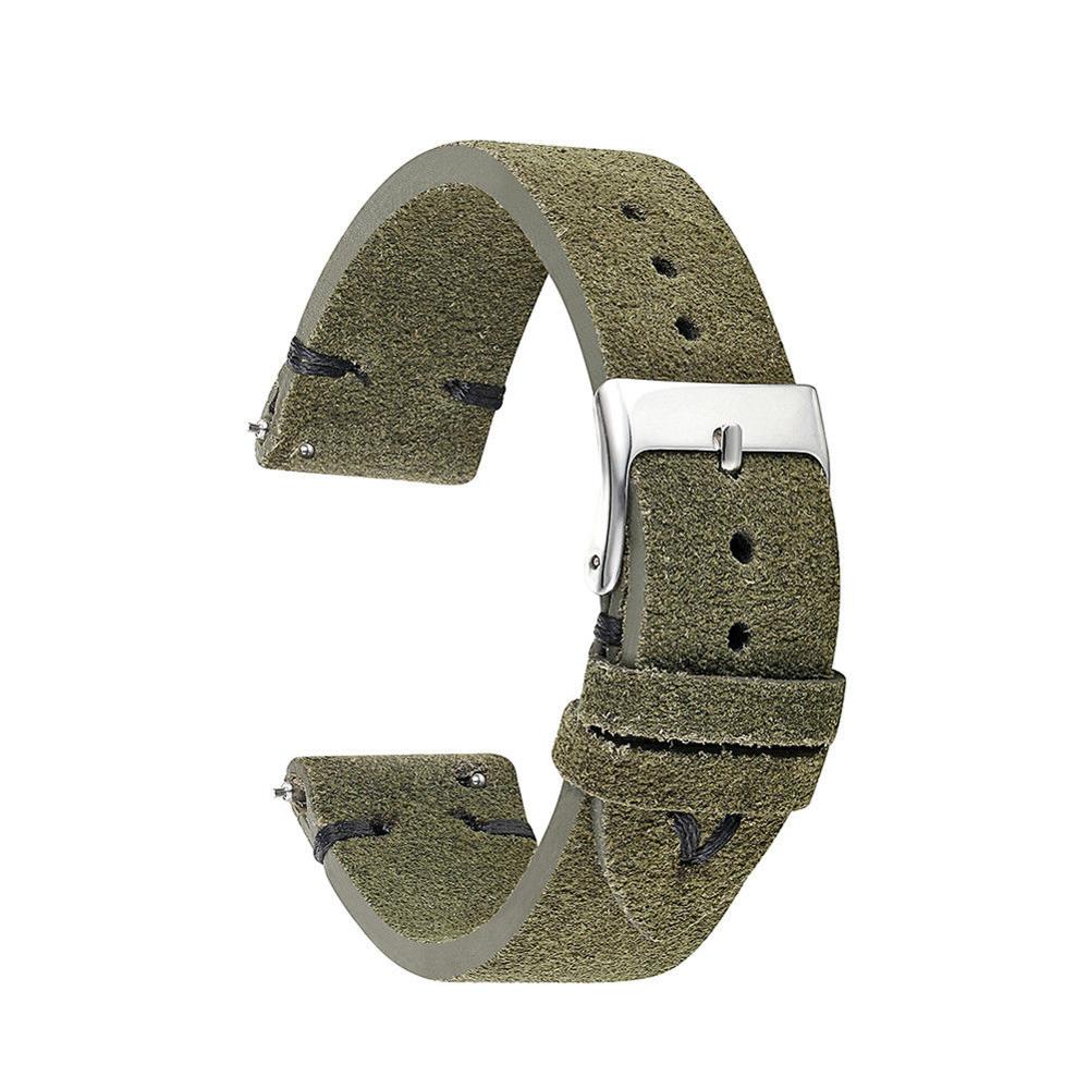 Cinturini Vintage in Vera Pelle Scamosciata di Alta Qualità Fatti a Mano Cinturino in Velluto per Orologio 18mm 20mm 22mm 24mm Cinturino di Ricambio