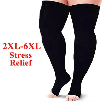 Übergröße, 2 Farben, 1 Paar, Kompressionsstrümpfe für Damen und Herren, Kompressionssocken, Unisex, Stressabbau, Sportsocken