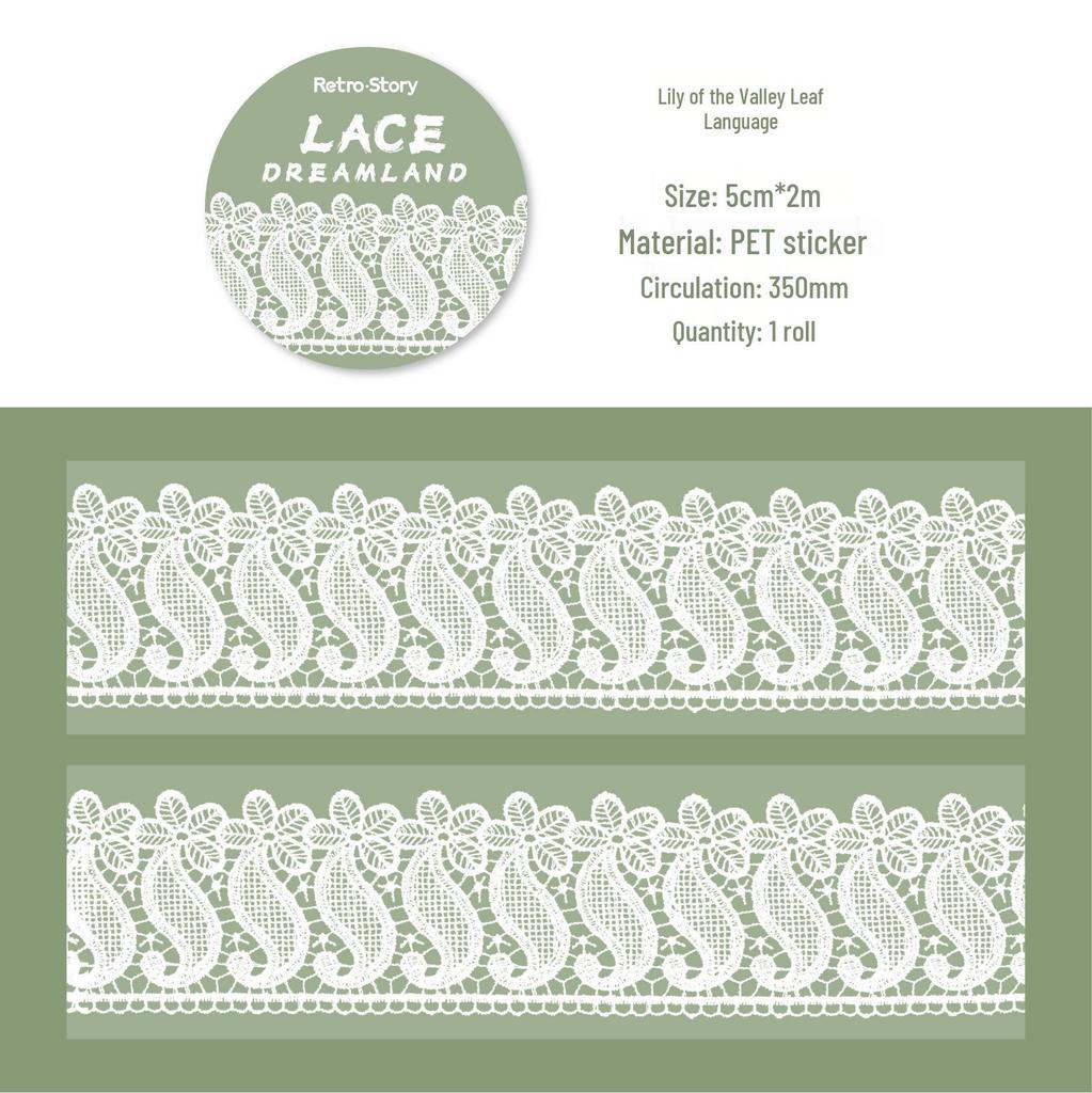 Retro Lace Dream Light: Versatile DIY Journal Decoration Tape