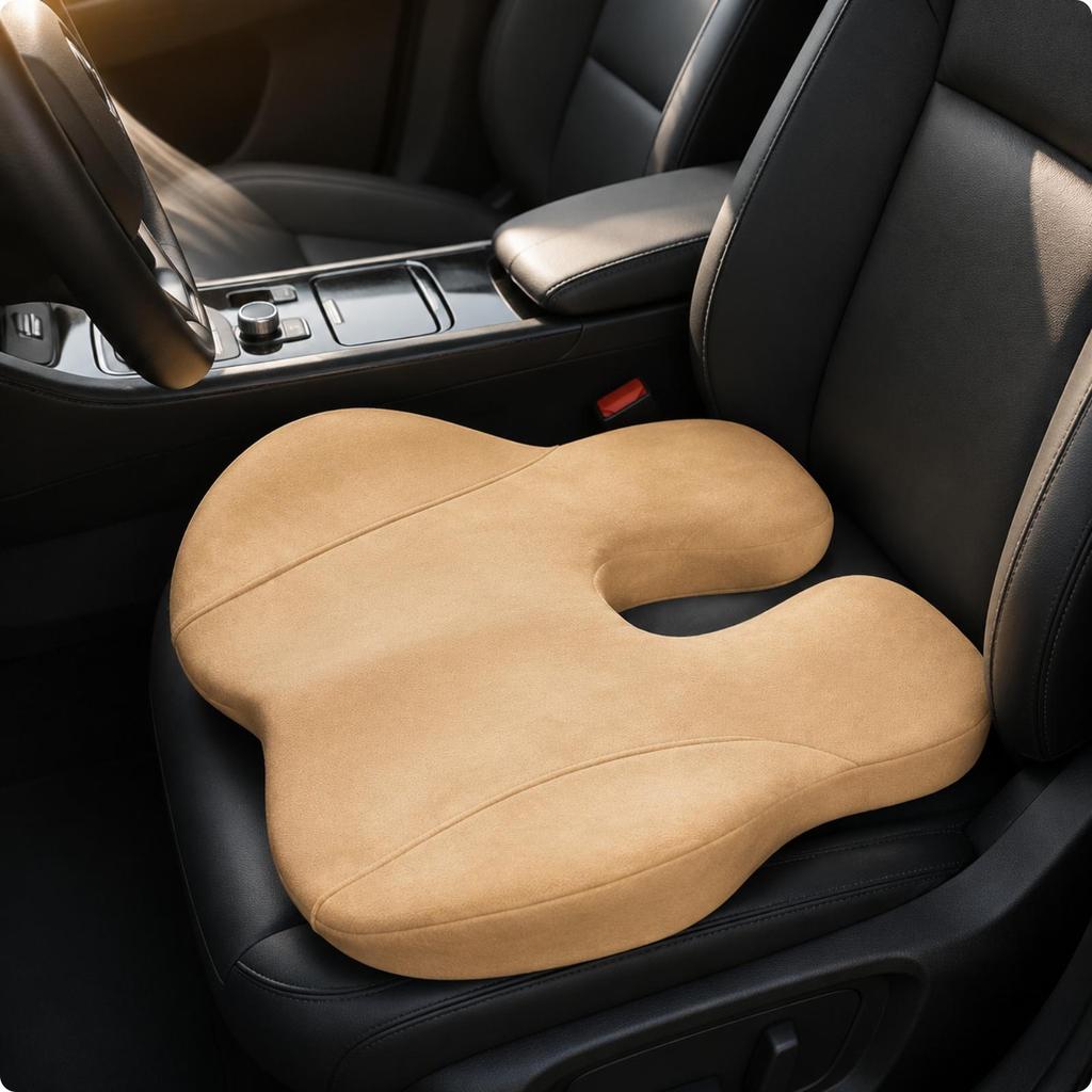 Car Seat Booster Cushion Breathable Portable for Commuters