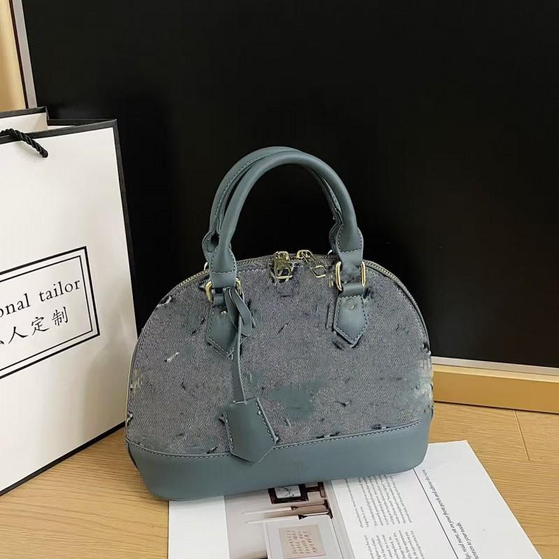 2026 Stilvolle Muschel-Handtasche Damen PU-Leder Umhängetasche Kleine Größe Retro-Design Mit Reißverschluss