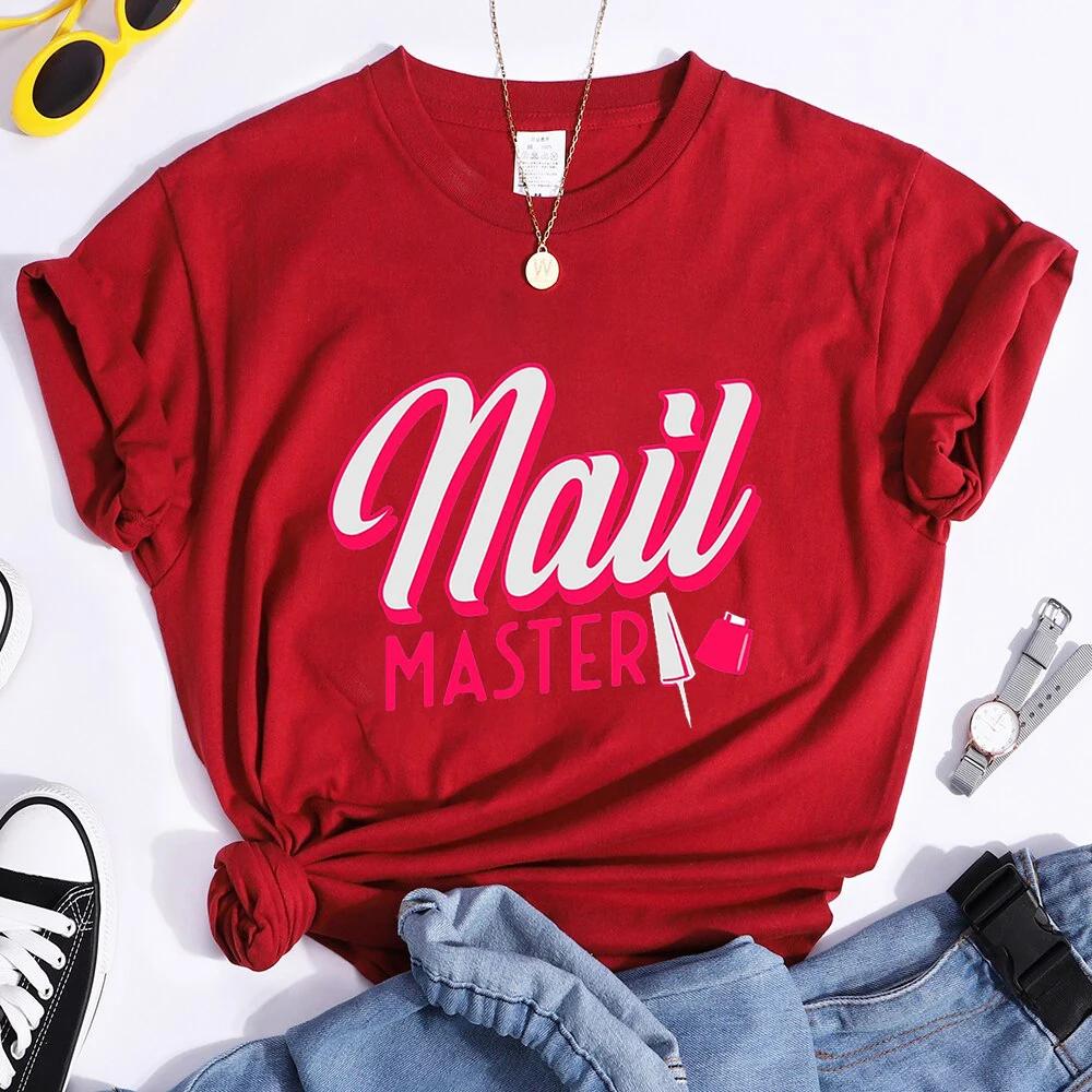 Nail Master Graphic T Shirts Technician Beauty Nail Tech Artist T Shirt Women Funny T Shirts Graphic Tshirt Unisexicure Shop Tops