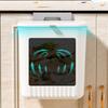 Wall Mounted Trash Can with Sliding Cover, Home Kitchen Hanging Garbage Bin with Cover, Rectangular Waste Container for Kitchen and Bathroom