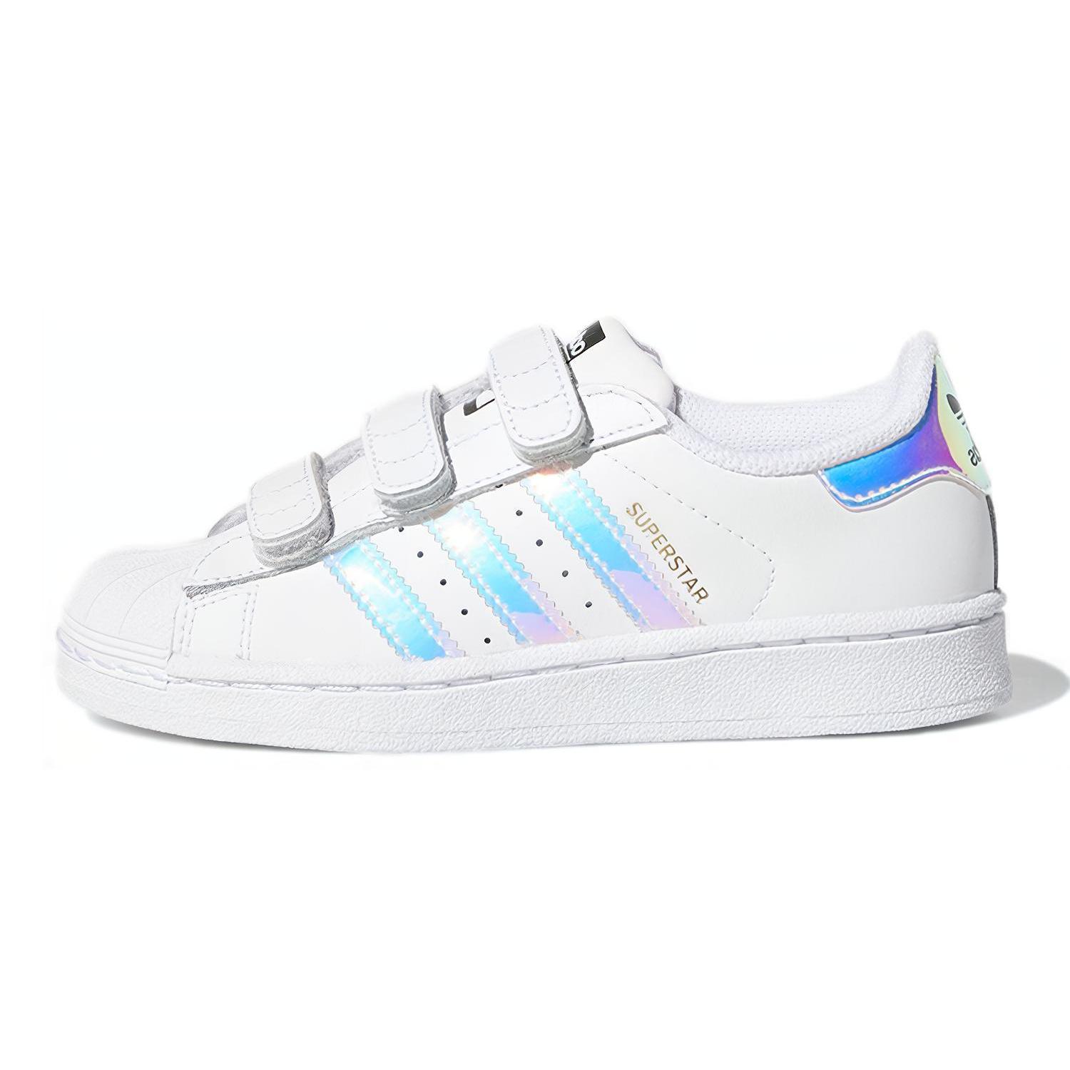 

Adidas Originals SUPERSTAR CF Comfortable Low top Skateboard Shoes White Laser Kids AQ6279 34