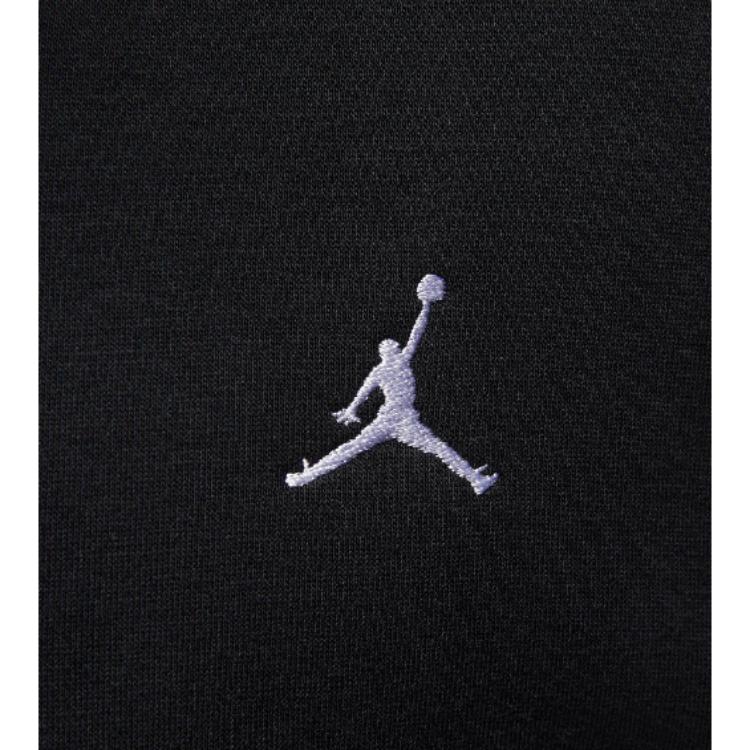 Jordan Logo Print Zip-Up Hooded Jacket Men Outerwear Black FJ7772-010