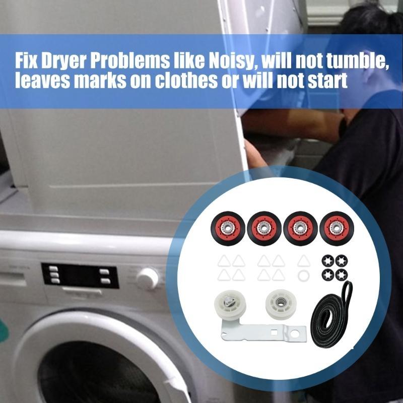 Standard-Wäschetrockner-Reparatursets 4392067 W10837240 Trommelriemen und Spannrolle