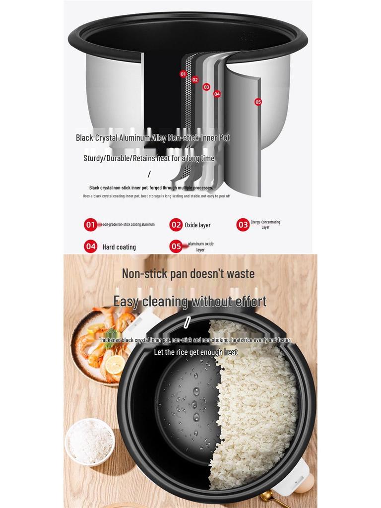 Large Capacity Multifunctional Electric Rice Cooker (8L-45L) for 8-60 People, Ideal for Commercial and Restaurant Use