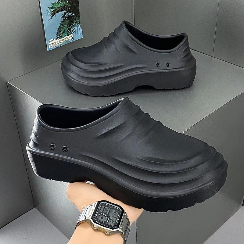 

Fashion Chef Shoes Anti Slip and Oil Proof Work Shoes Lazy Slippers Casual Trendy Slippers One Step Fashion Shoes Sports Shoes 46 зелений