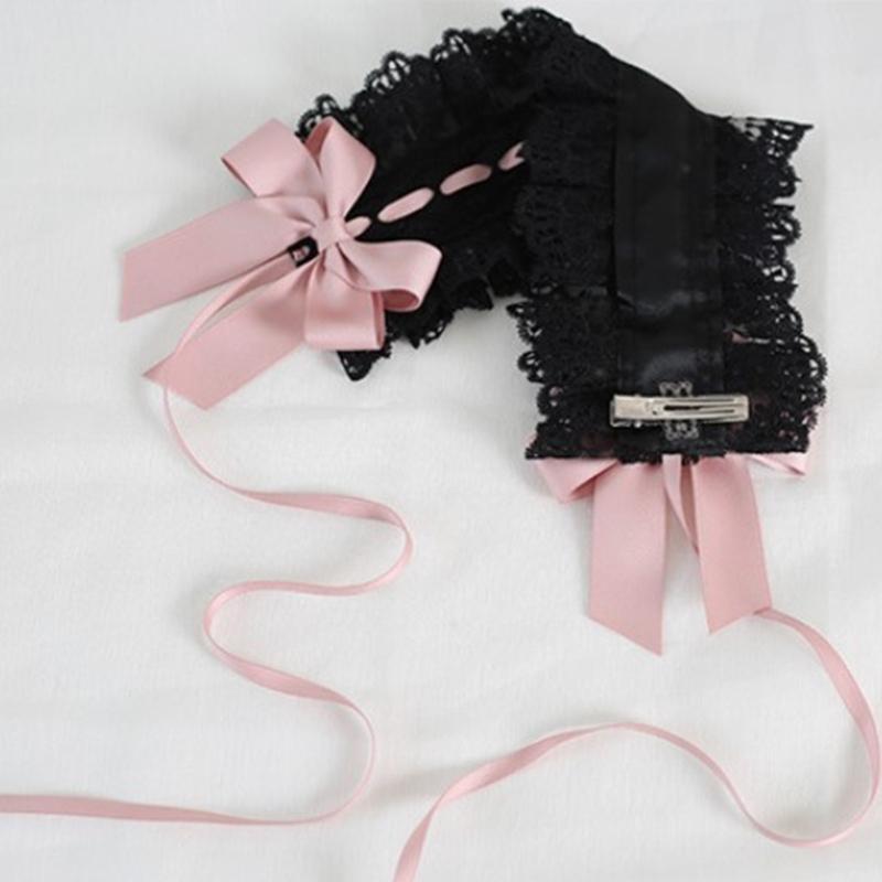 Elegant Anime Style Hair Accessory Featuring Gothic Cats Ears and Bows Design Safe Headdress Ideal for Daily Wear