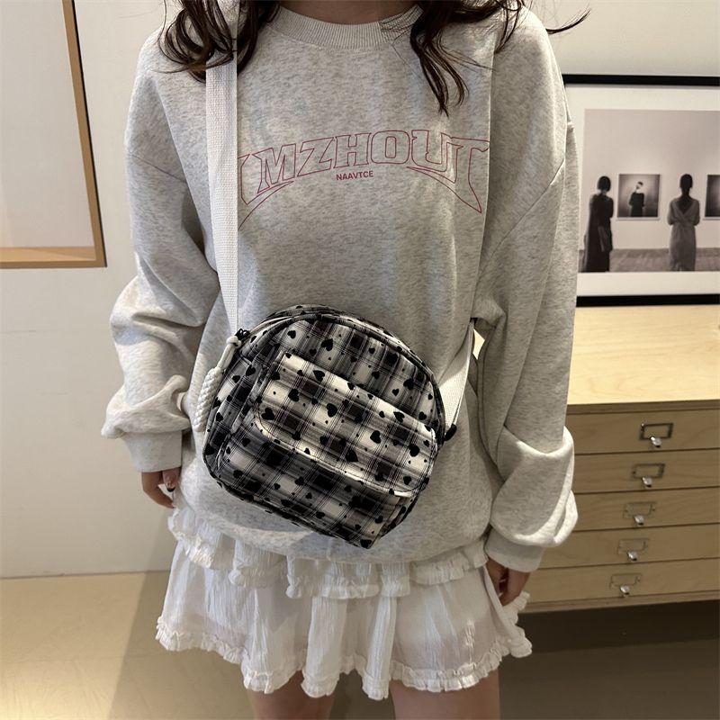 Mode Karomuster Kleine Tasche für Damen Koreanische Version Mini Vielseitige Schulter-Umhängetasche für Damen