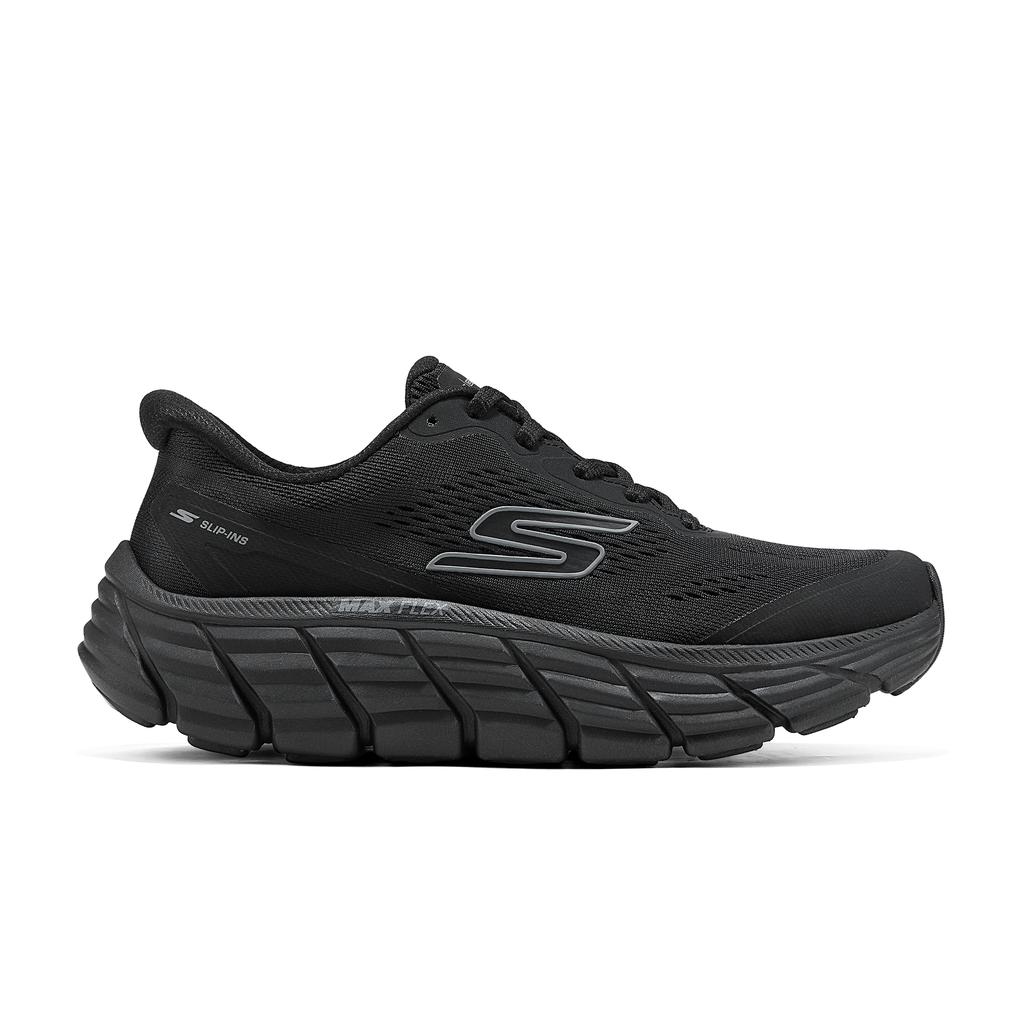 Skechers MAX FLEX Breathable Lightweight Cushioning Support Balance Anti Rollover Low Top Running Shoes Women's 129760-BBK