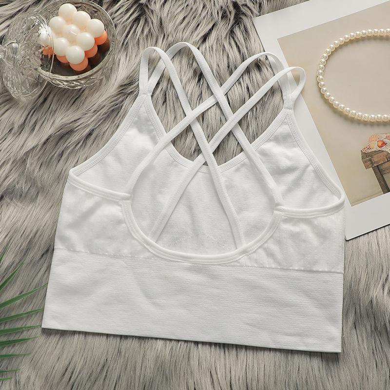 Underwear new solid color beauty back yoga bra nude beauty back sports