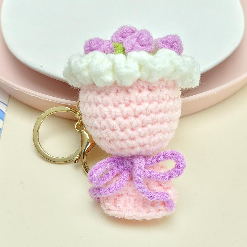 Rose Flower Keychain - Valentine s Day Bag Charm & Night Market Gift