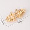 Hollow Metal Clasp for Qipao/Hanfu Collar, Frog Button for Coats & Scarves