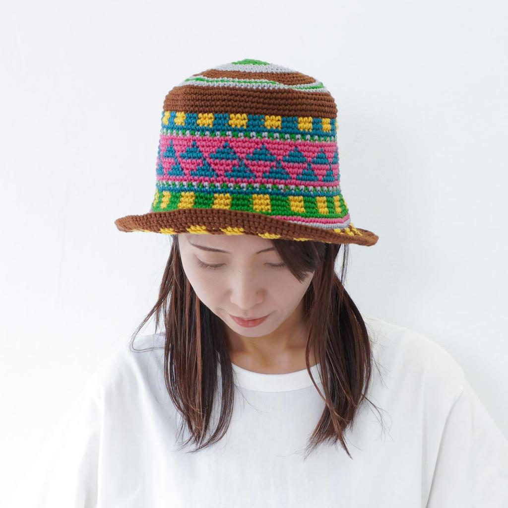 Raw Wool Itohenlab Knitting Kit Braided Brim Hat #10-1