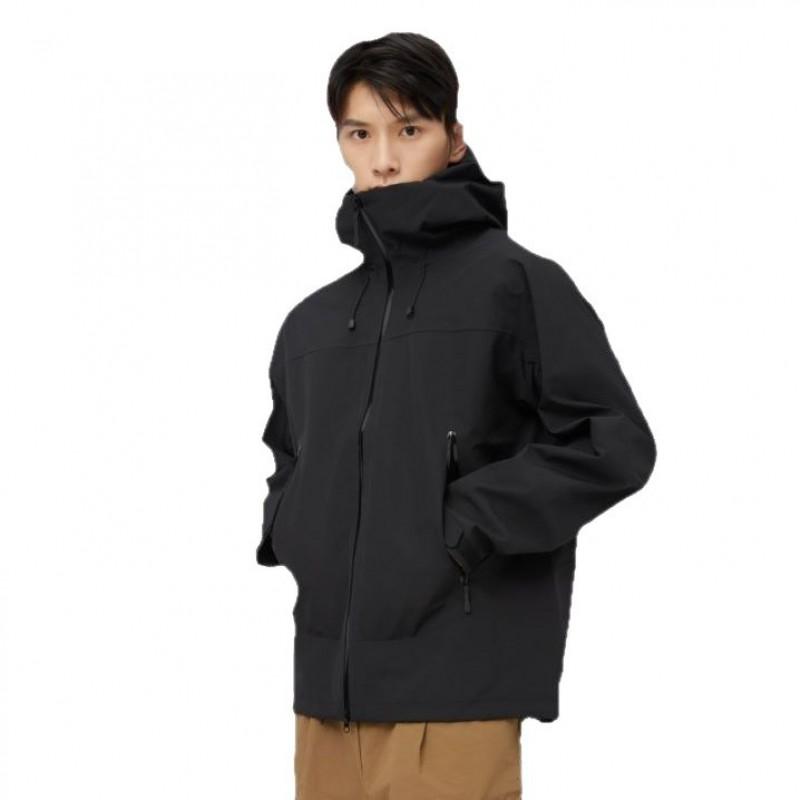 Men Women Waterproof Windproof Hiking Jacket Outdoor Mountain Climbing Coat With Hood All-Season Trekking Rainwear