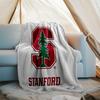 Stanford Cardinal logo printed throw blanket—lightweight,soft,warm;versatile blanket for all seasons—perfect as &air-conditioning throw,nap blanket