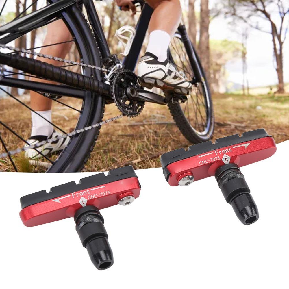 1 Pair Rubber Pad and Aluminum Alloy Bike Brake Pads Mountain Bike Brake Pads  Daily Riding Repair