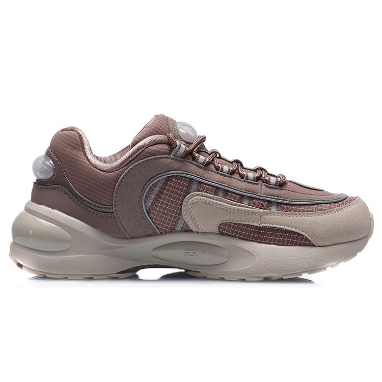 Li Ning V8 Abrasion Resistant Breathable Low top Running Shoes Women's Umber ARHQ172-3