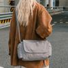Women's Casual Nylon Crossbody Bag Lightweight Large Capacity Shoulder Bag Messenger Bag for Daily Work School Travel Solid Color Simple Style