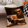 TToby Kebbell Cushion Cover Throw Pillow Cover Hidden Button Durable Polyester Chair Cushion