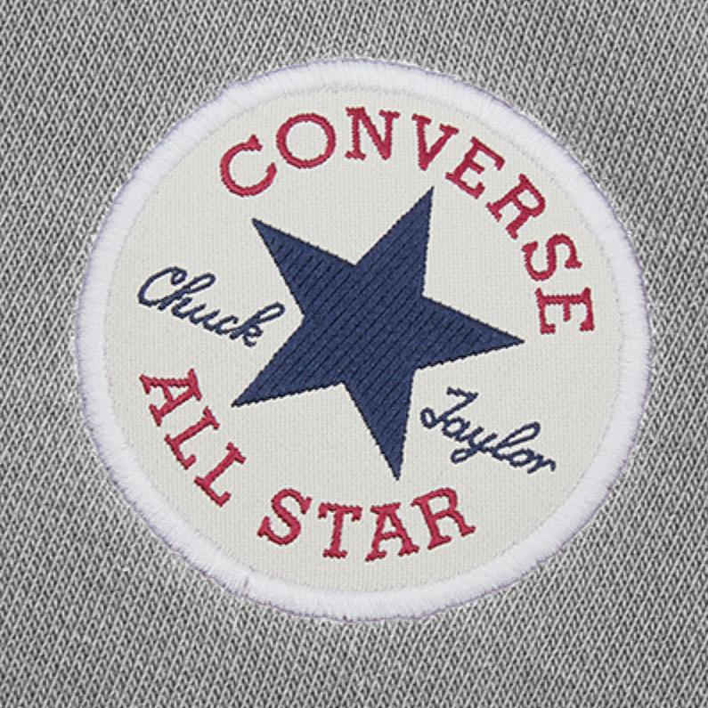 Converse Sweatshirts Men's Gray Hooded Moderate 10026983-A02