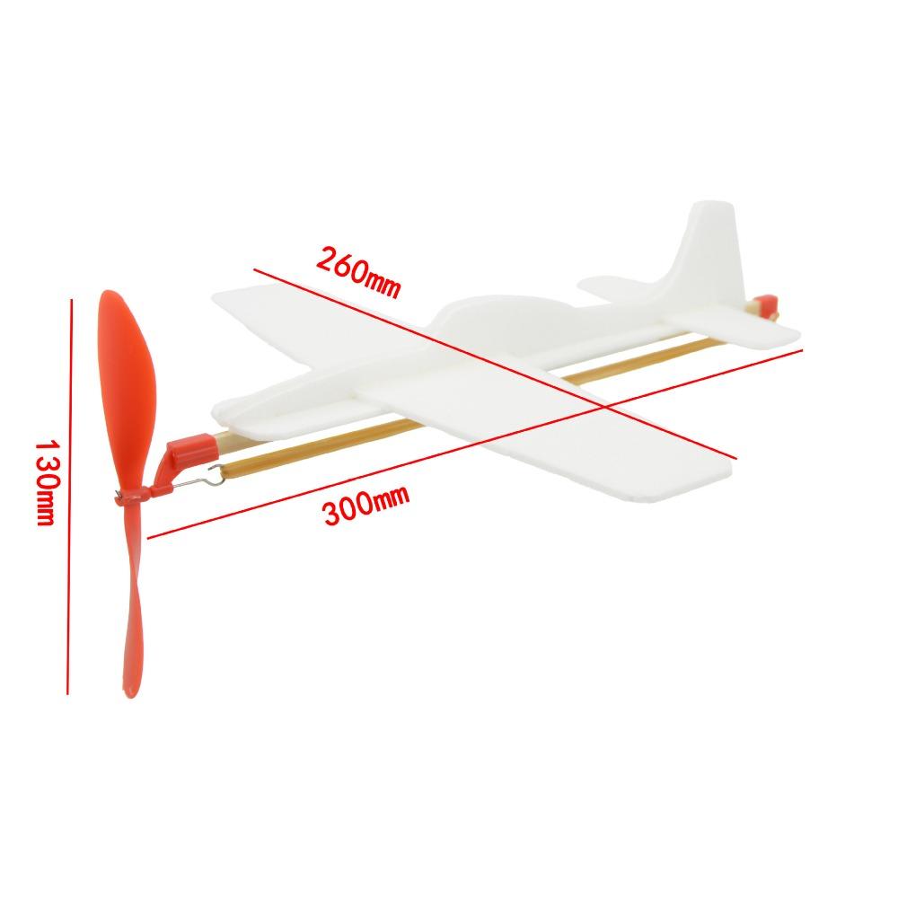 

Rubber Bands Power DIY Airplane Model Ligthweight Hand Throw Aircraft Toy for Kids Outdoor 1PC