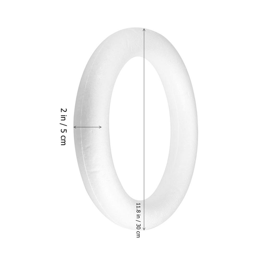 Solid Foam Circle Ring DIY Craft Supplies Unfinished DIY Foam Project Painting Wreath Decoration Party Decoration