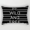 Pillowcase, Peach Skin Velvet Modern Simple Black And White Geometric Striped Pattern Sofa Cushion Cover, Soft Skin-friendly Rectangle Pillow Case 30x
