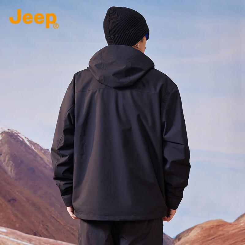 Jeep Unisex 3-in-1 Windproof Warm Outdoor Jacket