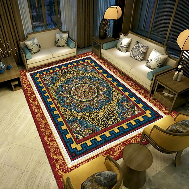 

Ковер для гостиной в европейском стиле, коврик для пола, ковер под журнальный столик, диван, спальню, кровать 100 * 160cm