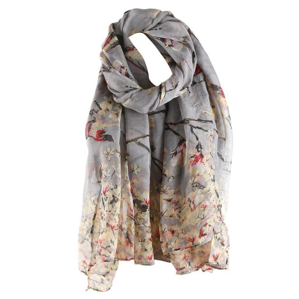 Women Printed Long Scarf Warm Wrap Shawl