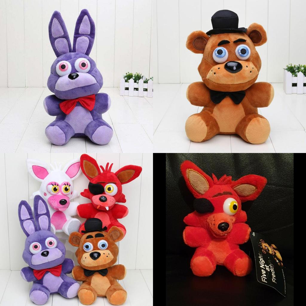 Adorable Five Nights At Freddy's Plush Toy Bear Fox Bonnie Golden For Kids Home Decor
