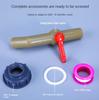 S60X6 Kunststoff IBC Wassertank Adapter Gartenschlauch Rohrverbinder Schlauchhahn Ersatzverbinder Fitting