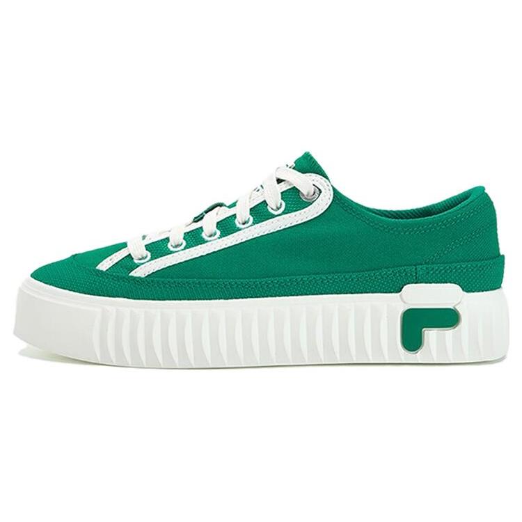 FILA Gear Low top Canvas Shoes Women s White Green F12W322310FBA 38