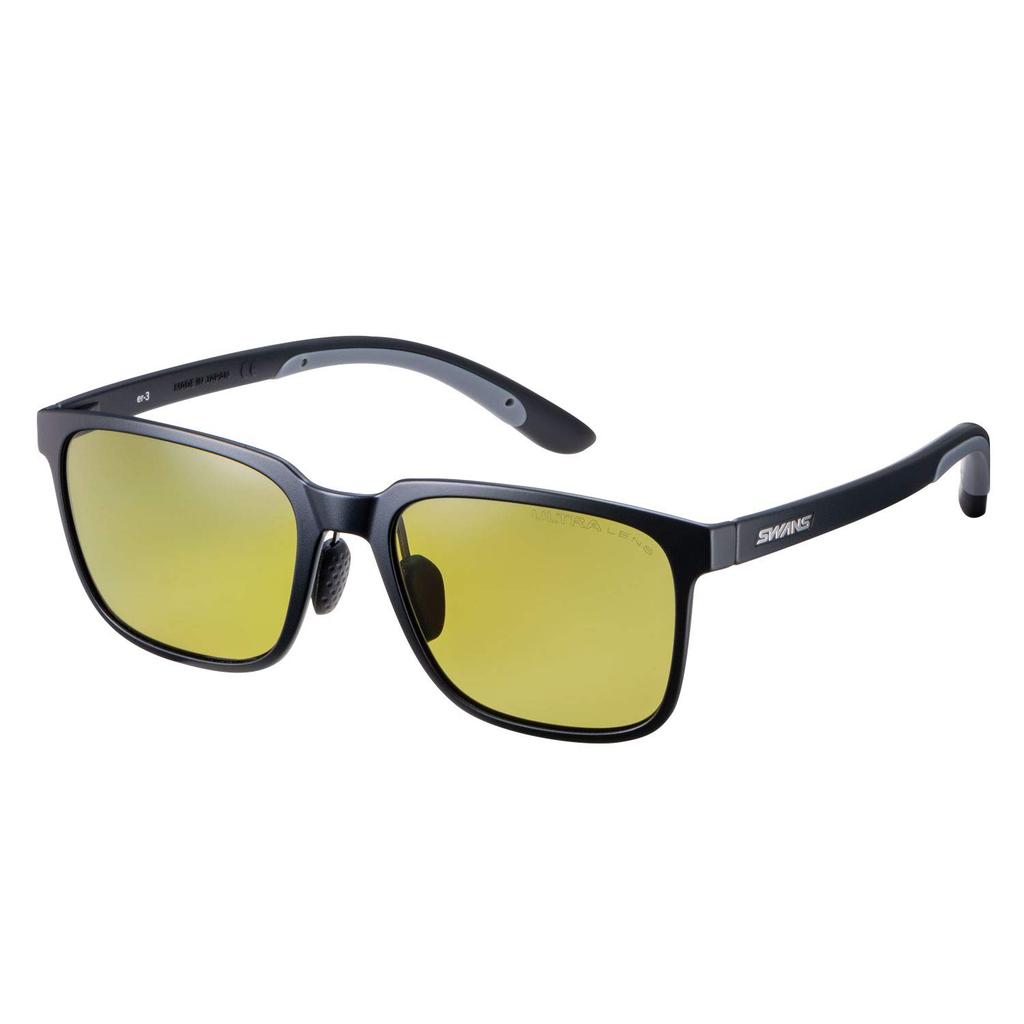 Swans ER3 Sports Made In Polarized Matte Light Green Sunglasses, ER3-0168_MBK, Japan, Lenses, Black/Ultra (Multi-sided)
