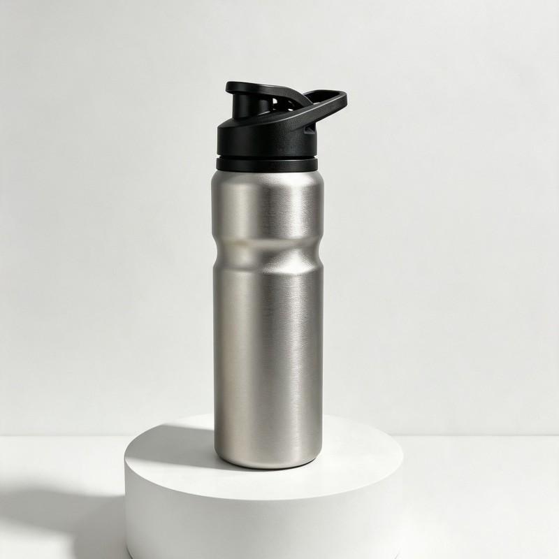 750ml Aluminum Flip-Top Travel Water Bottle With Handle Hiking Camping Outdoor Sports