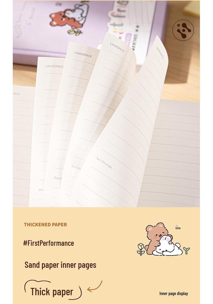 Cute Embroidered A5 Notebook & Planner Diary for Students