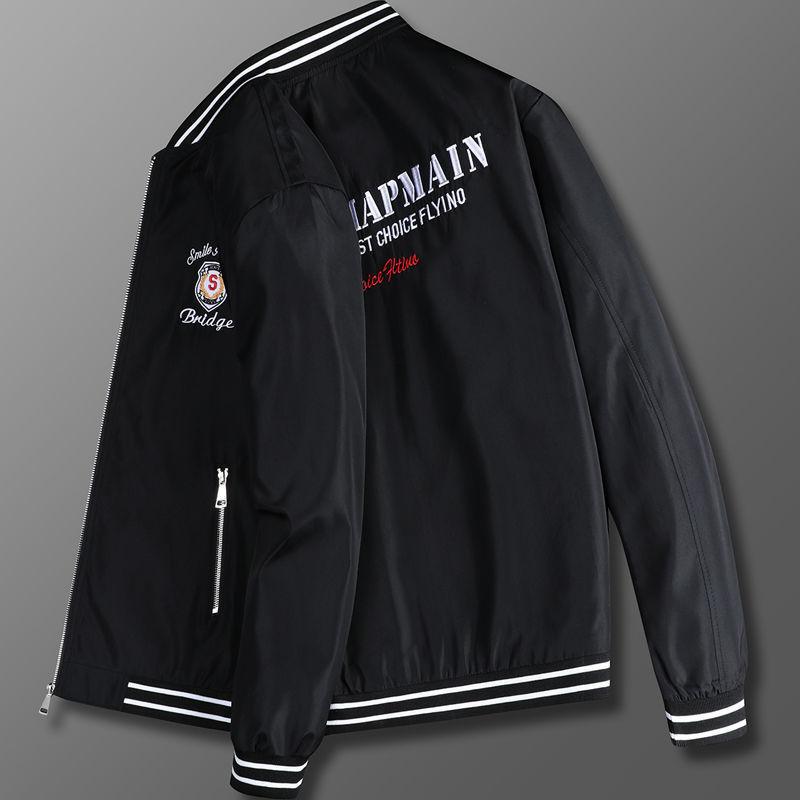 Men's Jacket Spring and Autumn Youth Large Size Versatile Handsome Thin Jacket Casual Trend Autumn