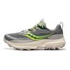 Peregrine 13 Falcão-peregrino 13 Antiderrapante e Respirável Cano Baixo Tênis de Corrida de Trilha Feminino Cinza Verde Saucony S10838-75