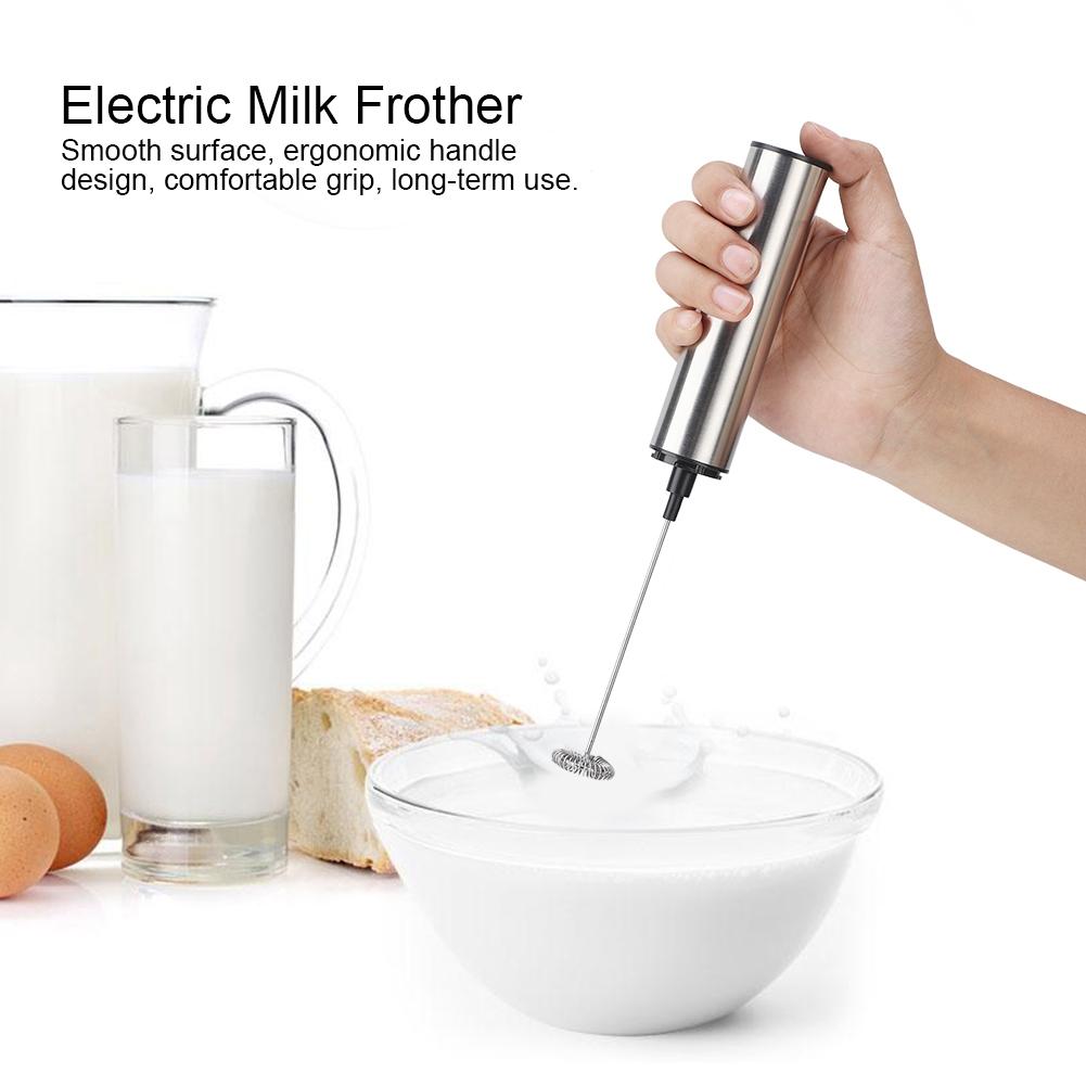 Household Electric Stainless Steel Rechargeable Milk Frother Kitchen Mixer Blender Kitchen Utensils