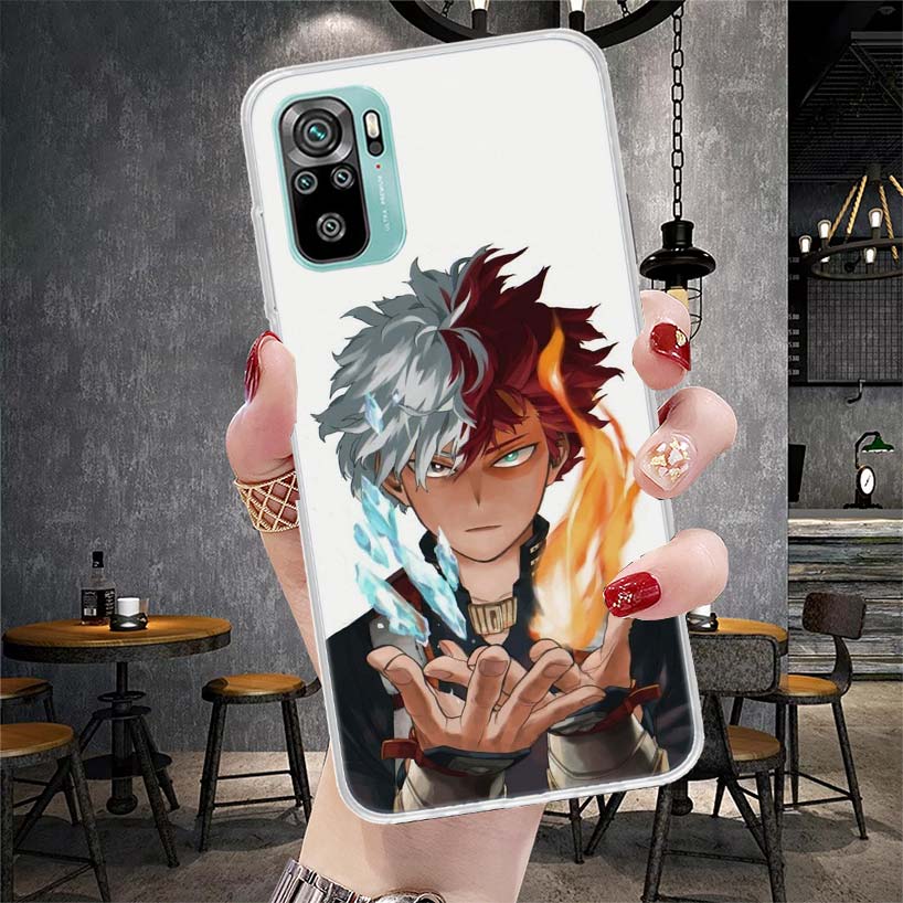 My Hero MHA Todoroki Shoto Soft Phone Case For Xiaomi Redmi Note 15 14 14S 13 12 Pro Plus 12S 11 11S 11E 10 10S 11T 5G Fundas Co