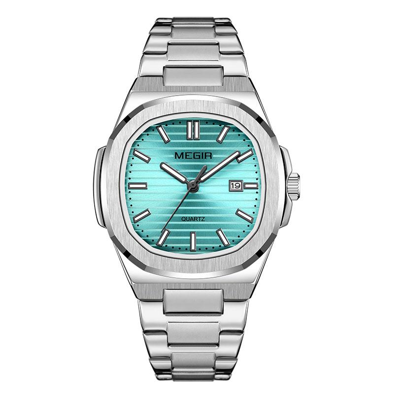 Luxury Business Watches for Men Stainless Steel Strap Waterproof Calendar Male Quartz Wristwatch Clock Reloj Hombre