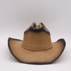 One-Word Top Spray Paint Cowboy Straw Hat Personalized Hard Top Hat Handmade Western Cowboy Hat Ethnic Style Sun Hat