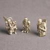 1Pc Knight Lanyard Beads Edc Charm Beads Brass European Spacers Antique Bronze Large Hole For Knife Edc Tools