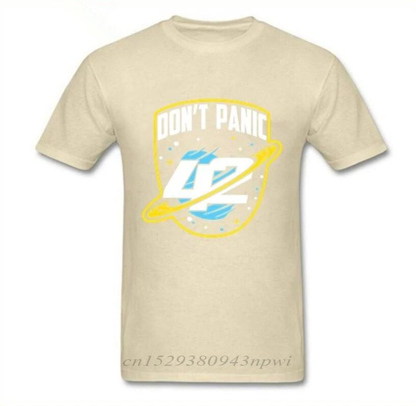 2024 Fashion Custom T shirt dont panic sci-fi 42 Hitchhiker Guide To The Galaxy T-shirt Retro Science Guide Tshirt camiseta