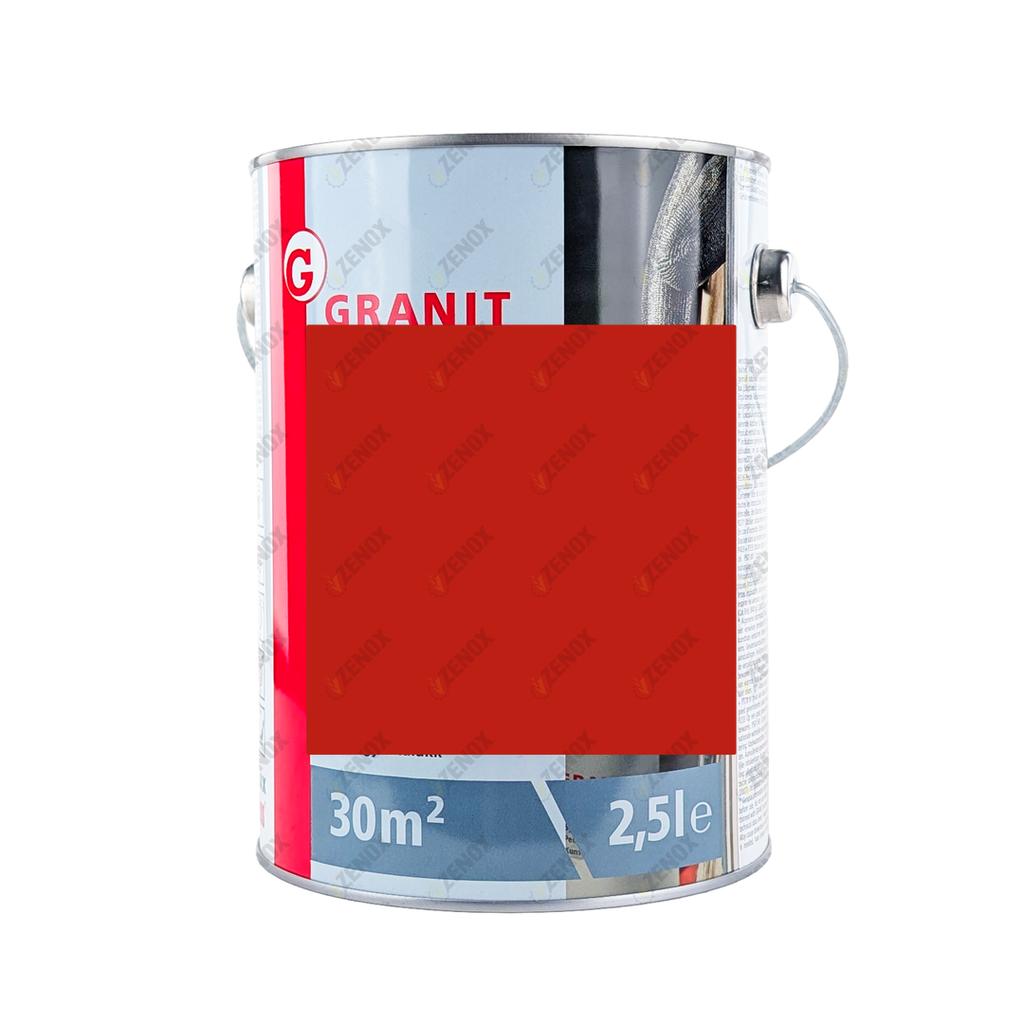 Paint Varnish fiery red RAL 3000 NOPOLUX WILCKENS GRANIT 2.5 Can