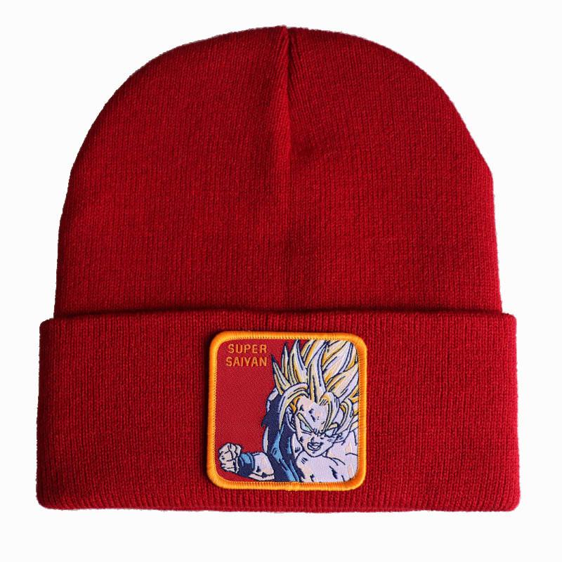 Anime Dragon Ball Son Goku Super Saiyan SUPER SAIYAN Knitted Hat, Woolen Hat, Ski Pullover Hat