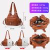 Washed Leather Women's Bag Handbag Retro Fashion Rivet Soft Leather Tote Bag Multi-pocket Large-capacity Messenger Bag