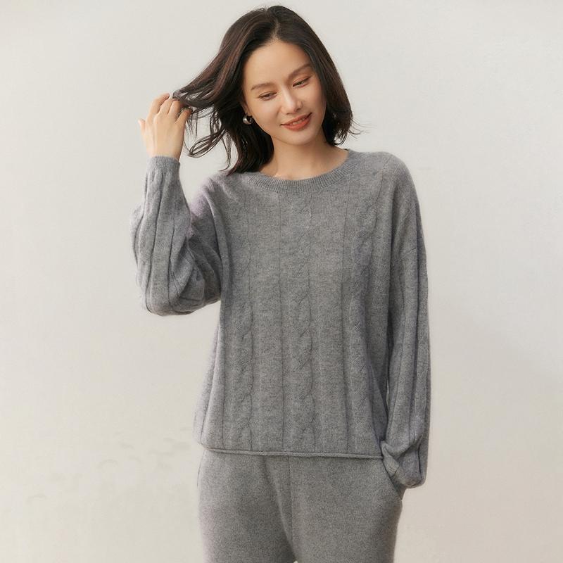 Qinghe 100% Pure Cashmere Women's Sweater - Ultra Soft Luxury Winter Pullover
